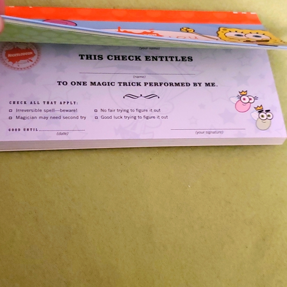Nickelodeon IOU Checkbook - Picture 8 of 10